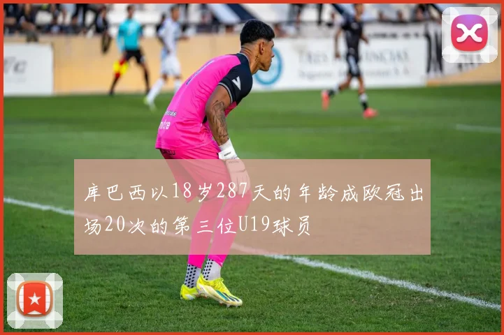 库巴西以18岁287天的年龄成欧冠出场20次的第三位U19球员